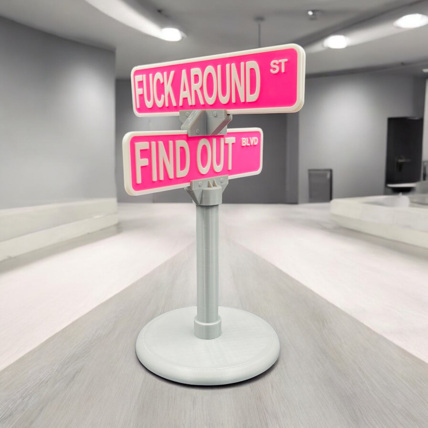 F Around/Find Out Street Sign Decoration