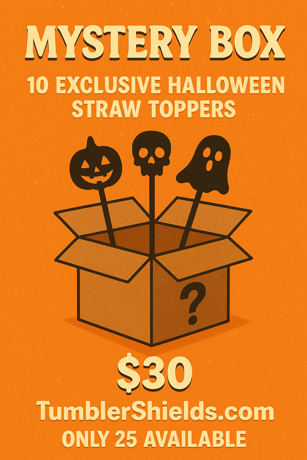 Halloween Mystery Straw Toppers