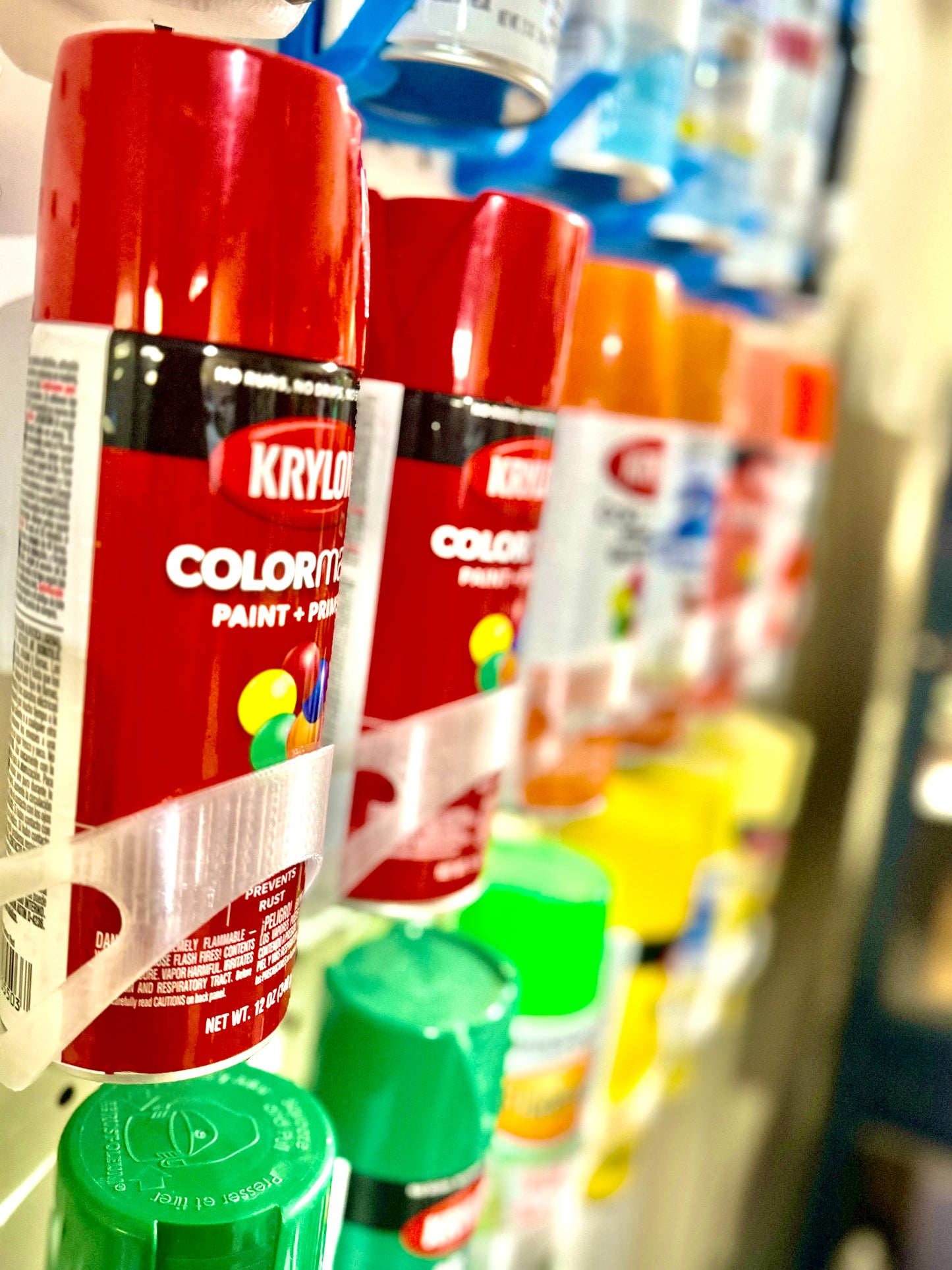 Spray paint organization