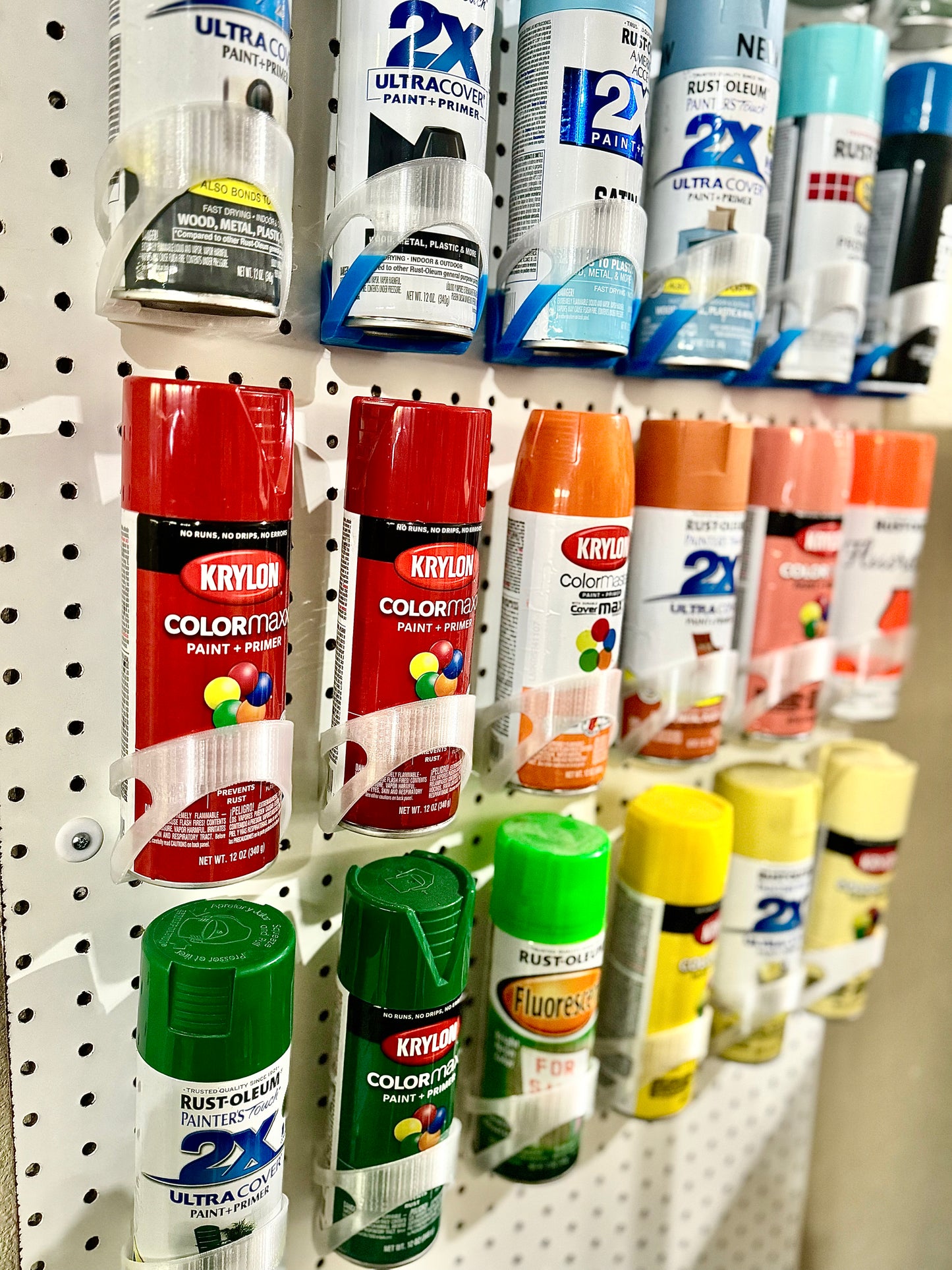Spray paint organization