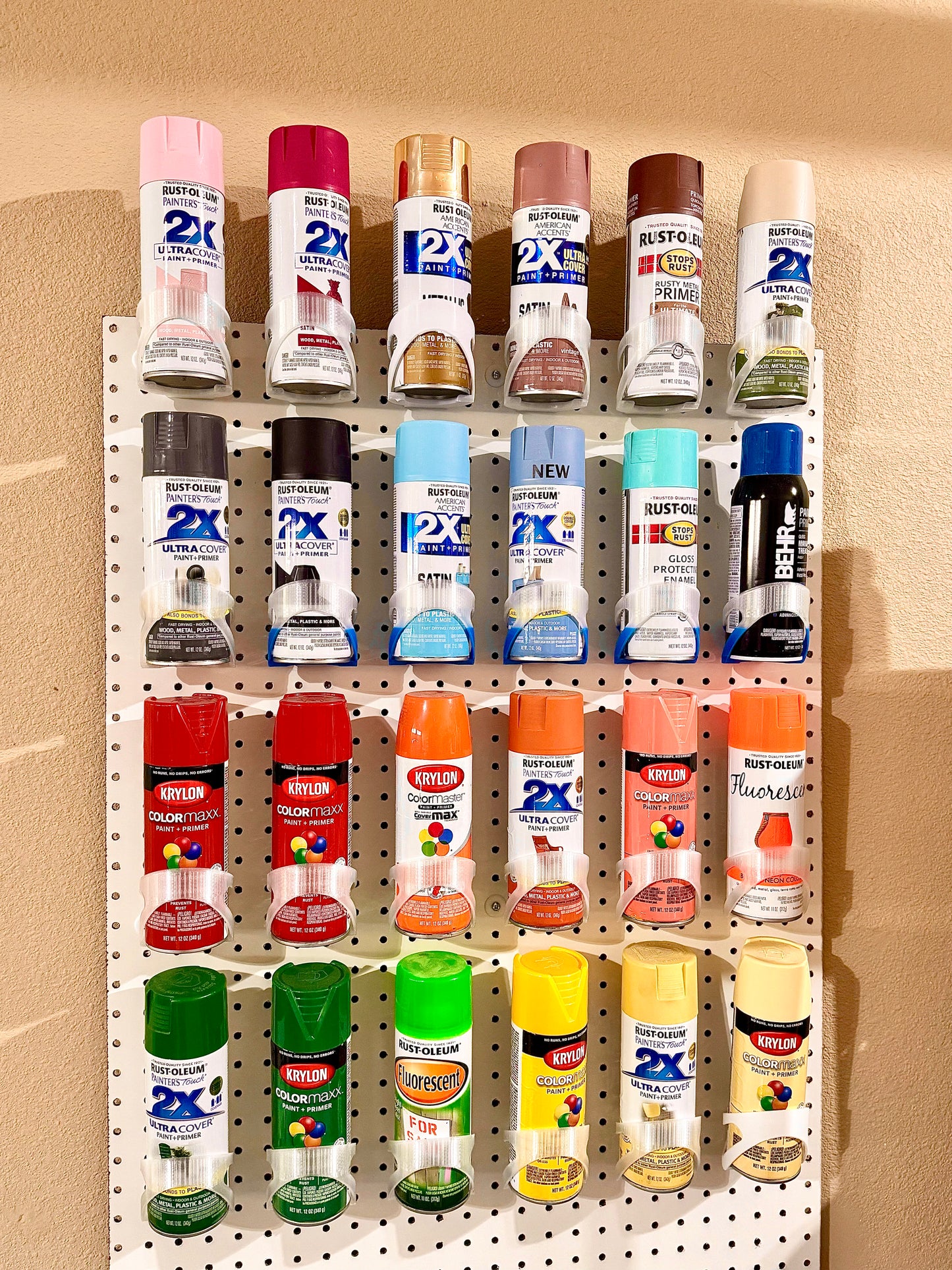 Spray paint organization
