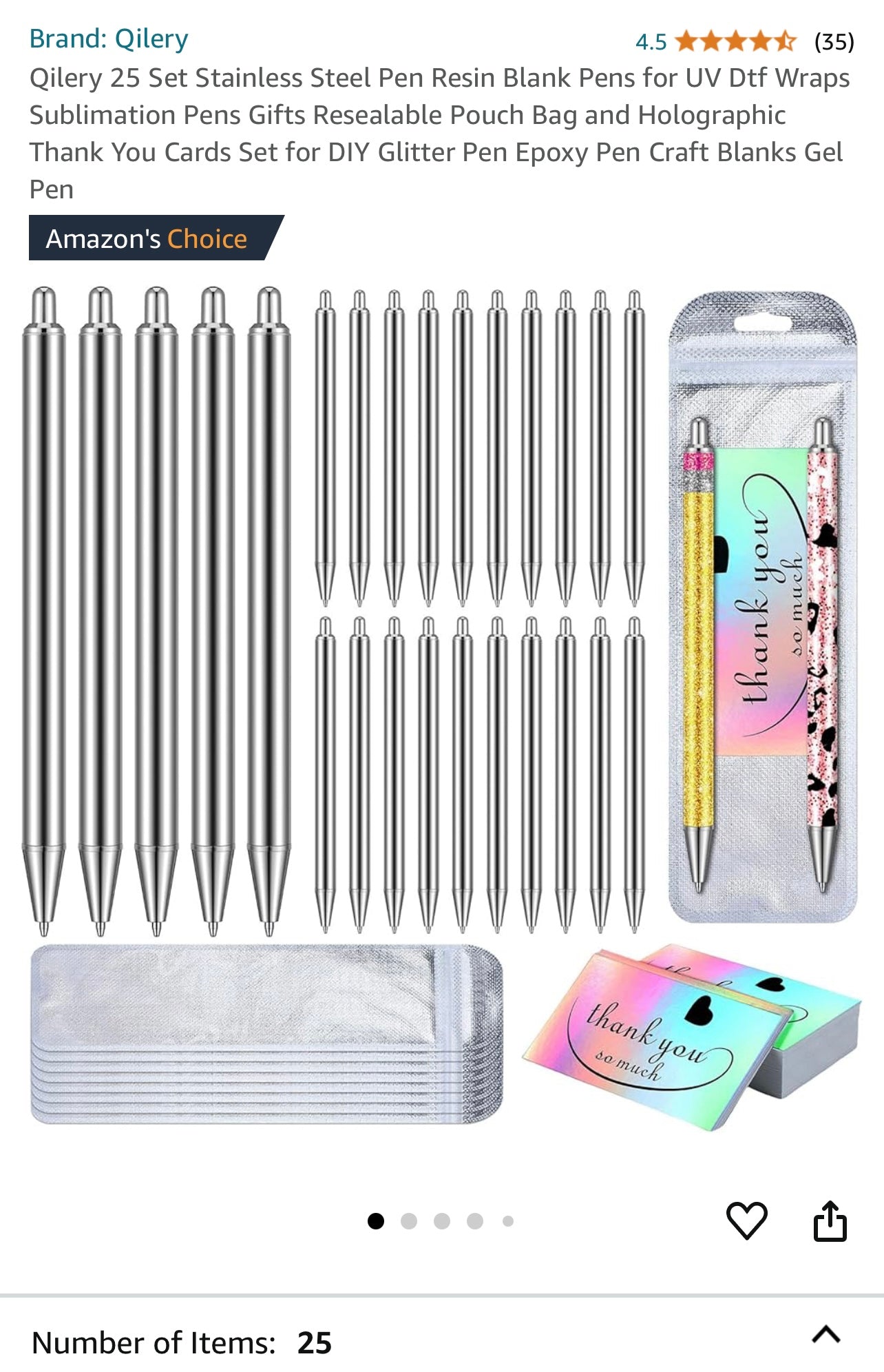 Rhinestone Pen Shield and Accessories