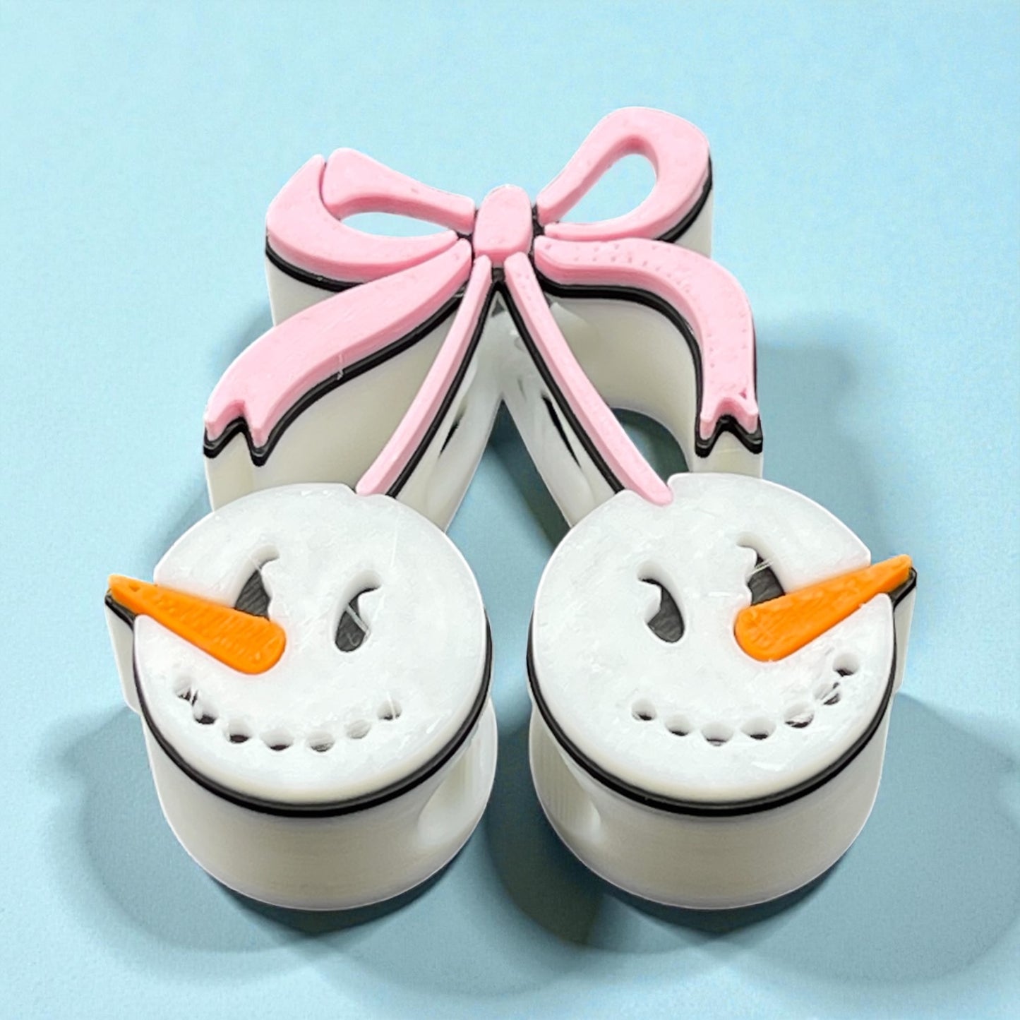 Twin Snowman Straw Topper (2025)