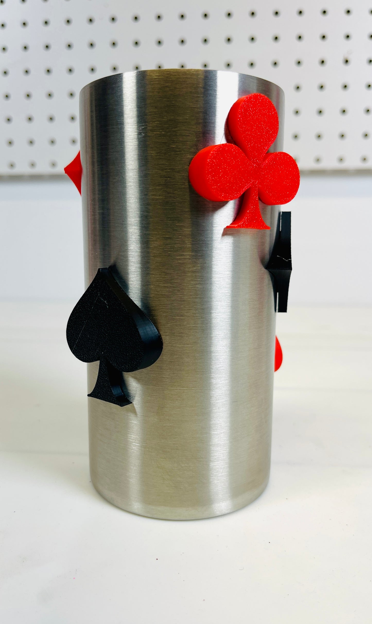 Playing Card Suits Tumbler Décor – (Set of 4)(2025)