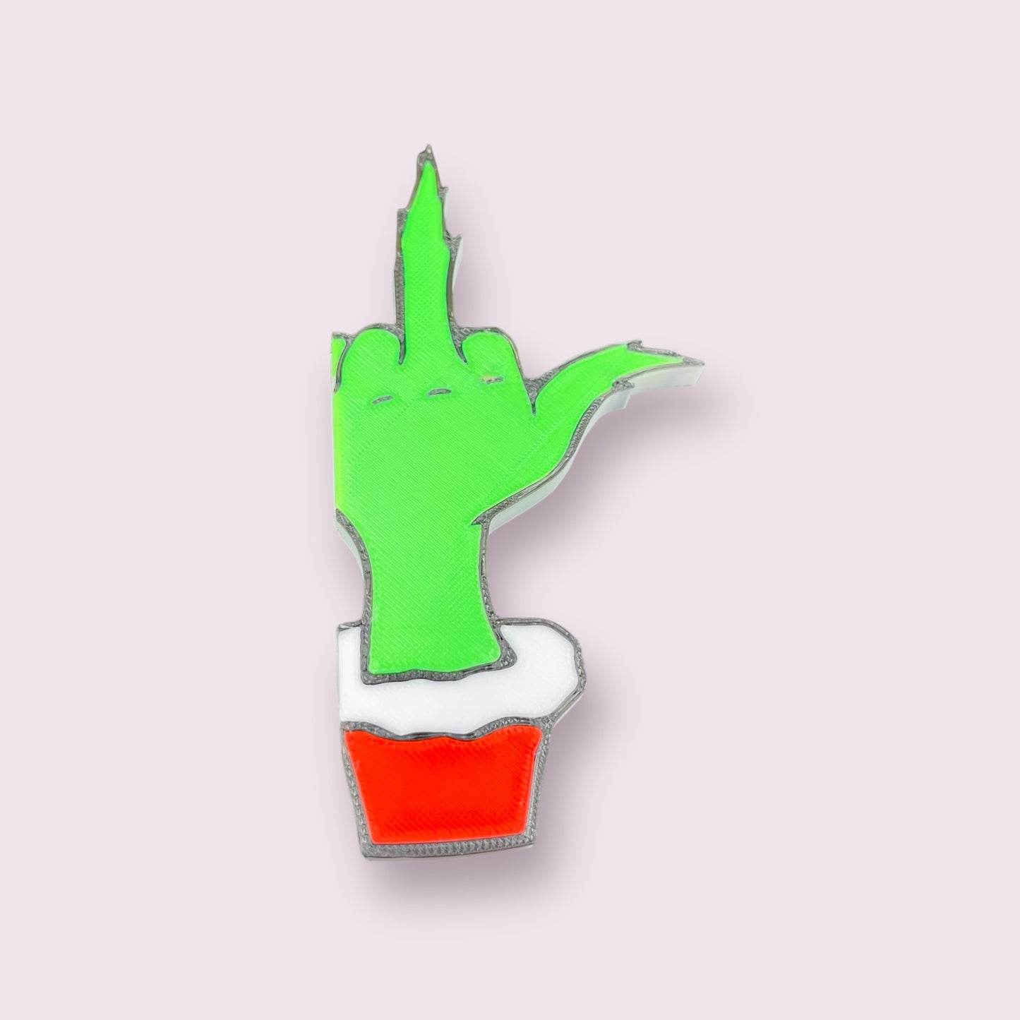 Grinch Middle-Finger Handle