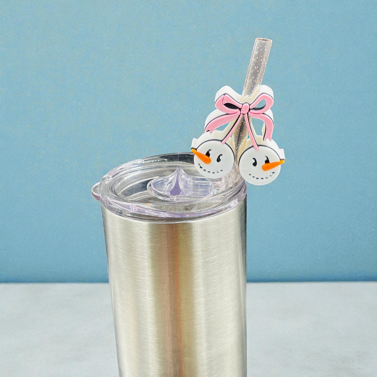 Twin Snowman Straw Topper (2025)