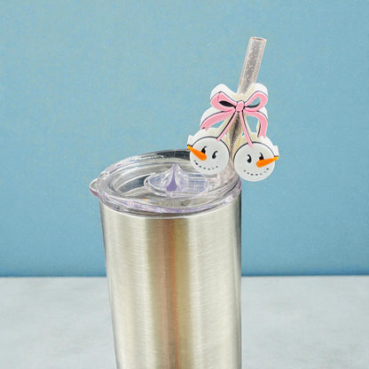Twin Snowman Straw Topper (2025)