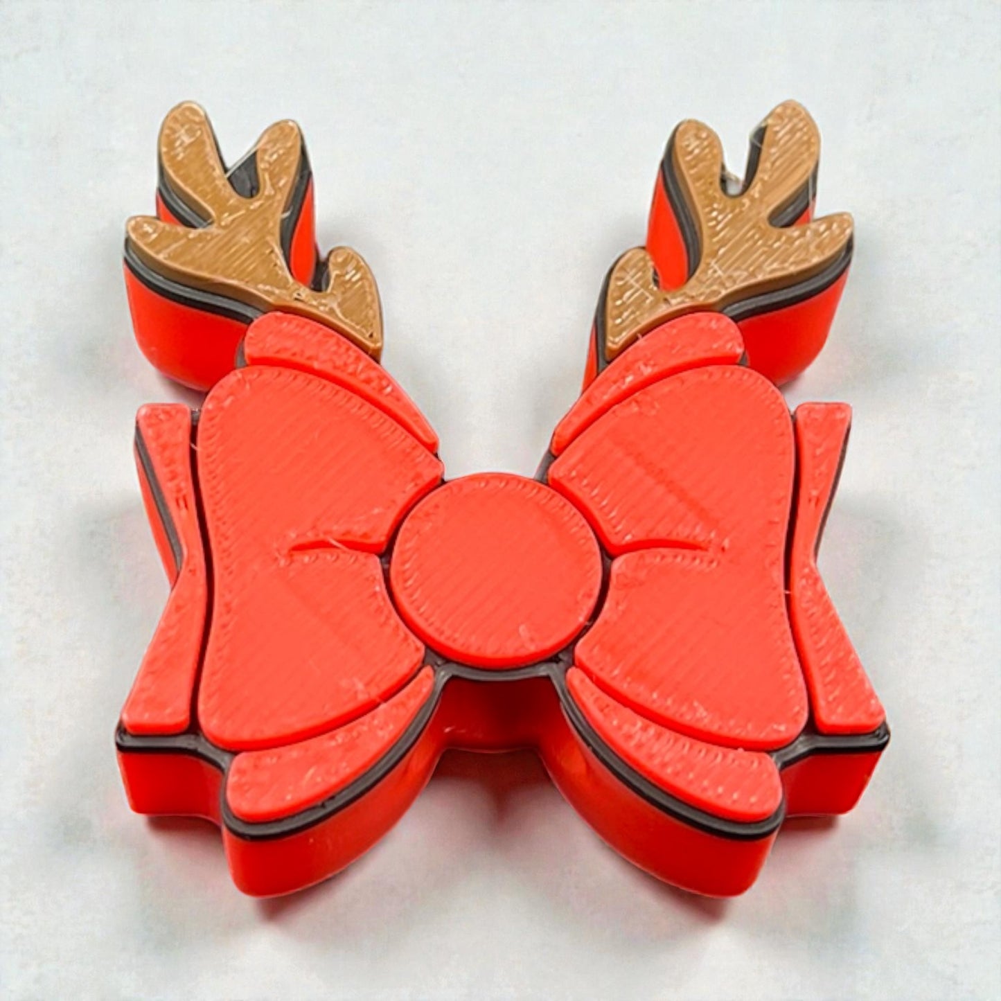 Reindeer Bow Straw Topper (2025)